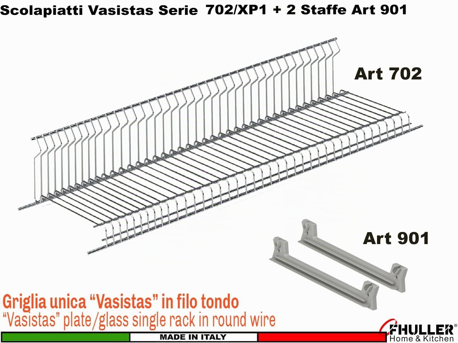 Scolapiatti Incasso VASISTAS Griglia Unica Piatti Bicchieri ACCIAIO INOX (NO Cromato o Verniciato Grigio) 702/120XP1 PENSILE 120 INTERNO 116,4 Misura Scolapiatti 115,6 + 2 Staffe