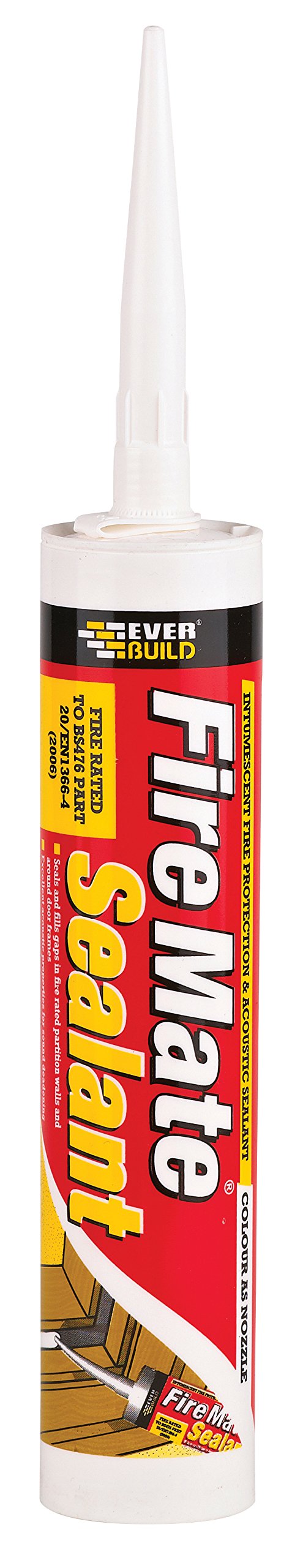 EverbuildFIRE-EBD Everflex Fire Mate Intumescent Acrylic Sealant, White, 295 ml