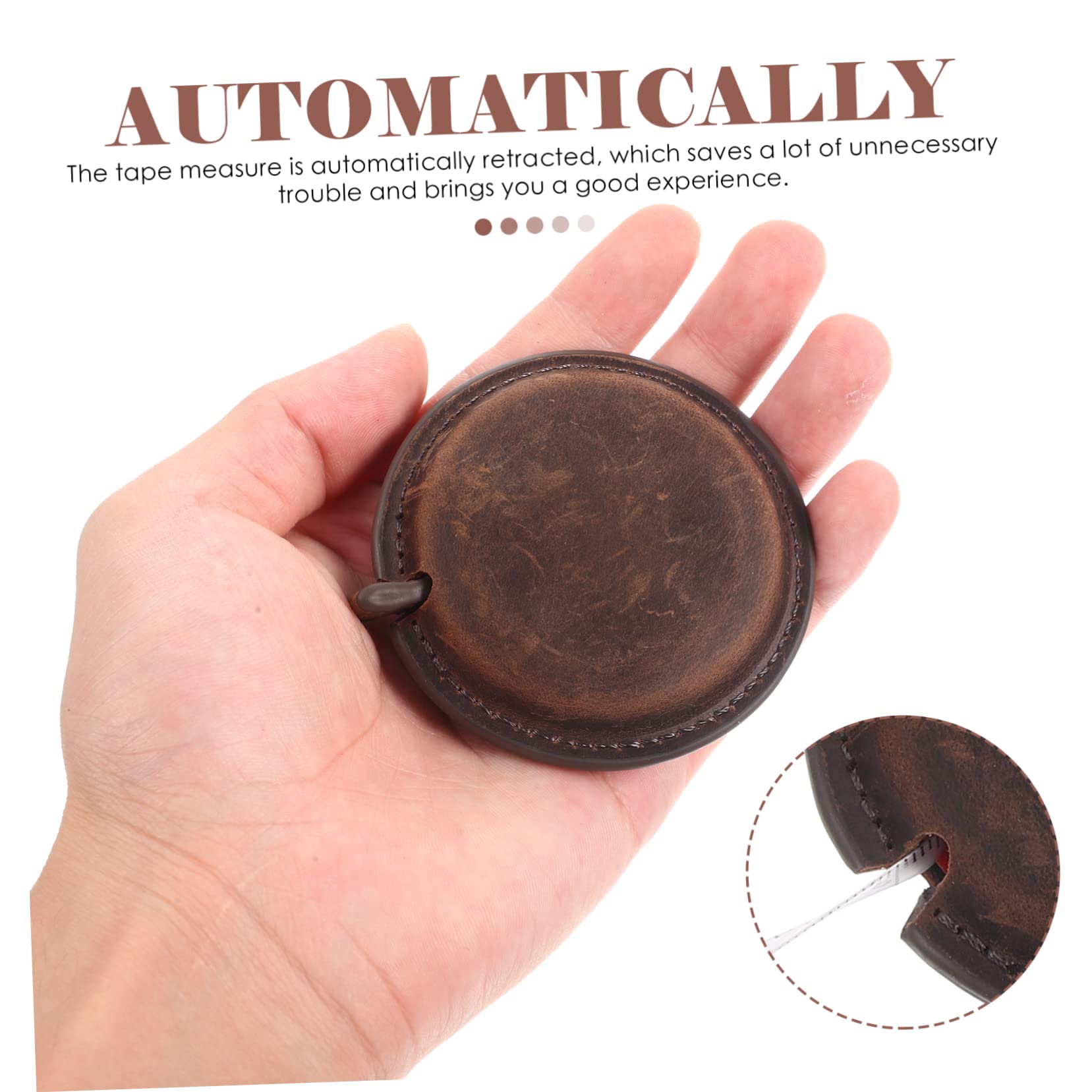 Lurrose 3piezas Cinta Métrica Retráctil Vintage Para Medidas De Cuerpo Cinta Medidora Portátil y Flexible Para Costura y Manualidades