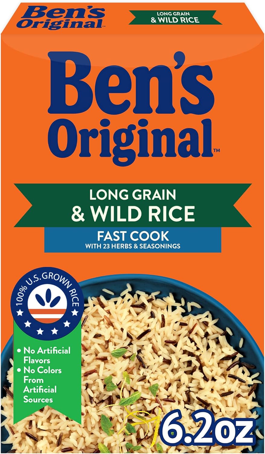 Long Grain Rice and Wild Rice, Fast Cook Rice, Box ()
