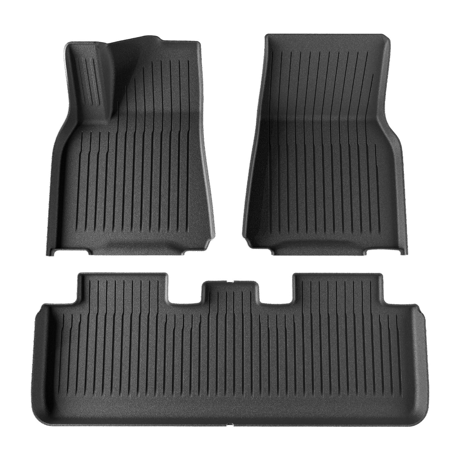 Tapis de sol voiture Model Y ensemble complet noir 3D - 8
