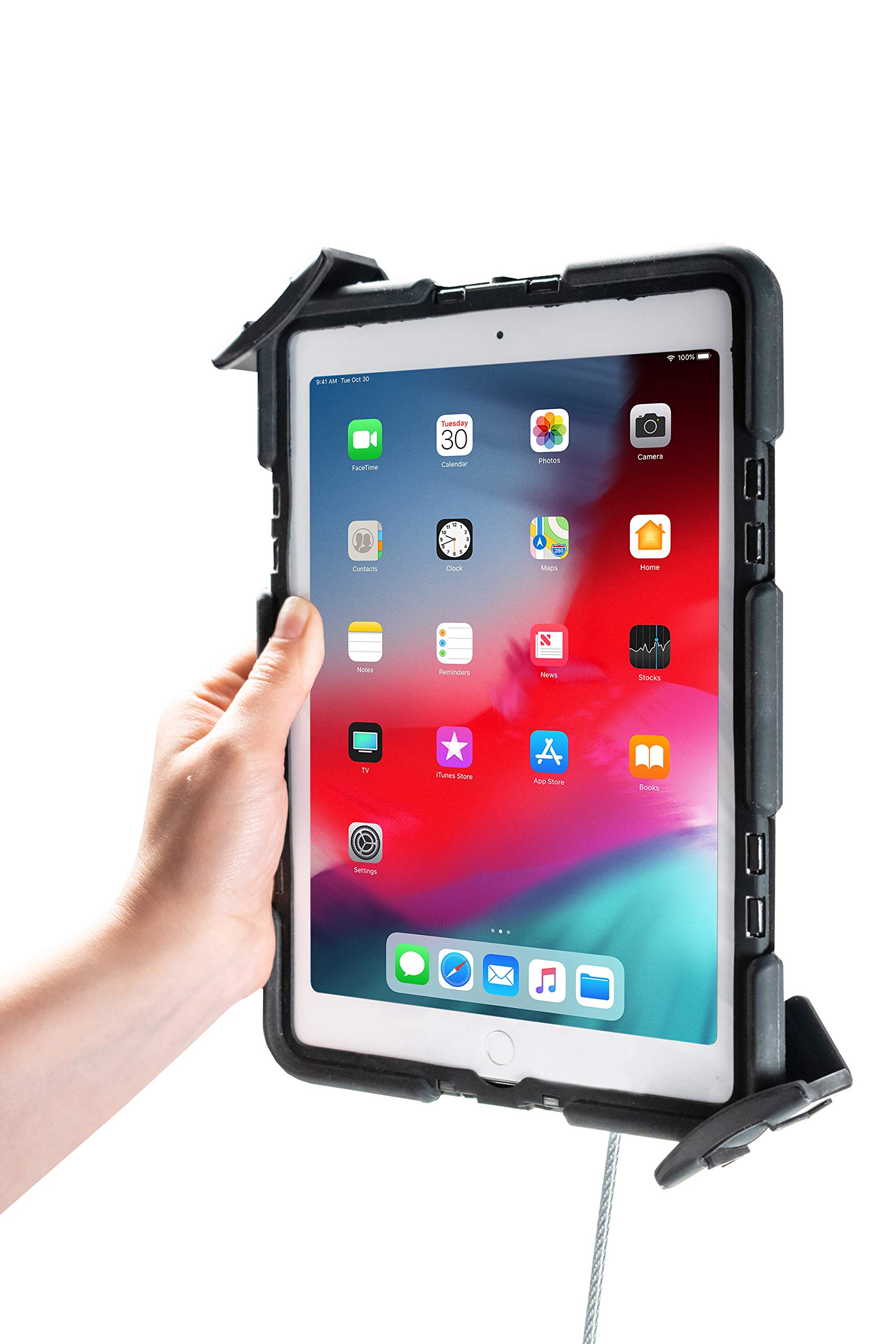 CTA Digital Pad-QGSCT Soporte de Auto de liberación rápida con Cuello de Cisne para tabletas de 7 – 14 Pulgadas