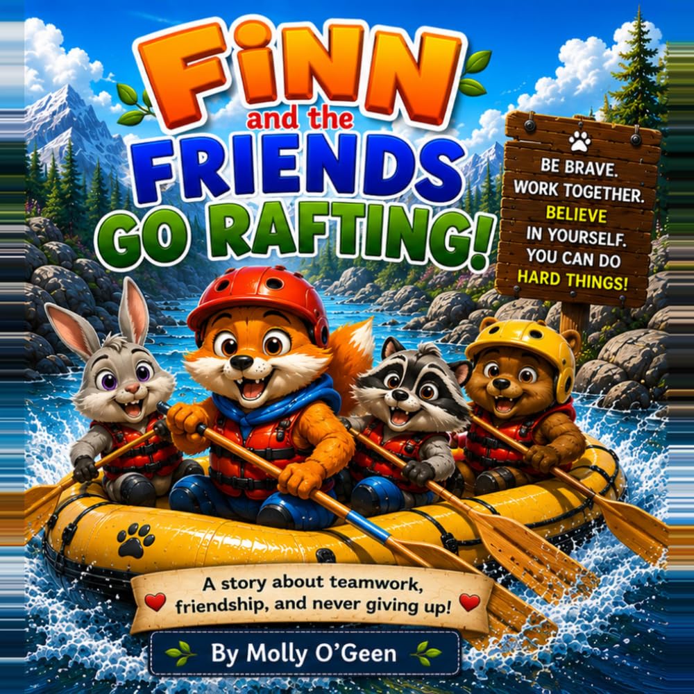 Finn and Friends Go Rafting: A story about teamwork, friendship, and never giving up. (The Finn The Fox Adventures)