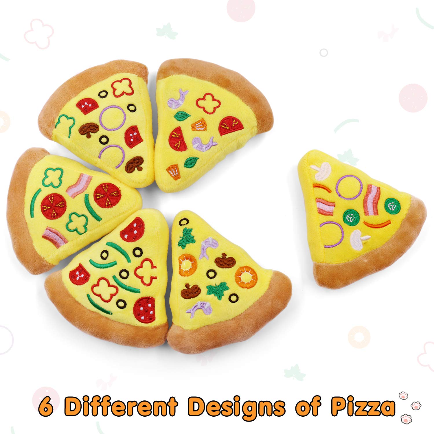 Teksome Juguete Para Gatos Con Rebanada De Pizza, Lindos Juguetes