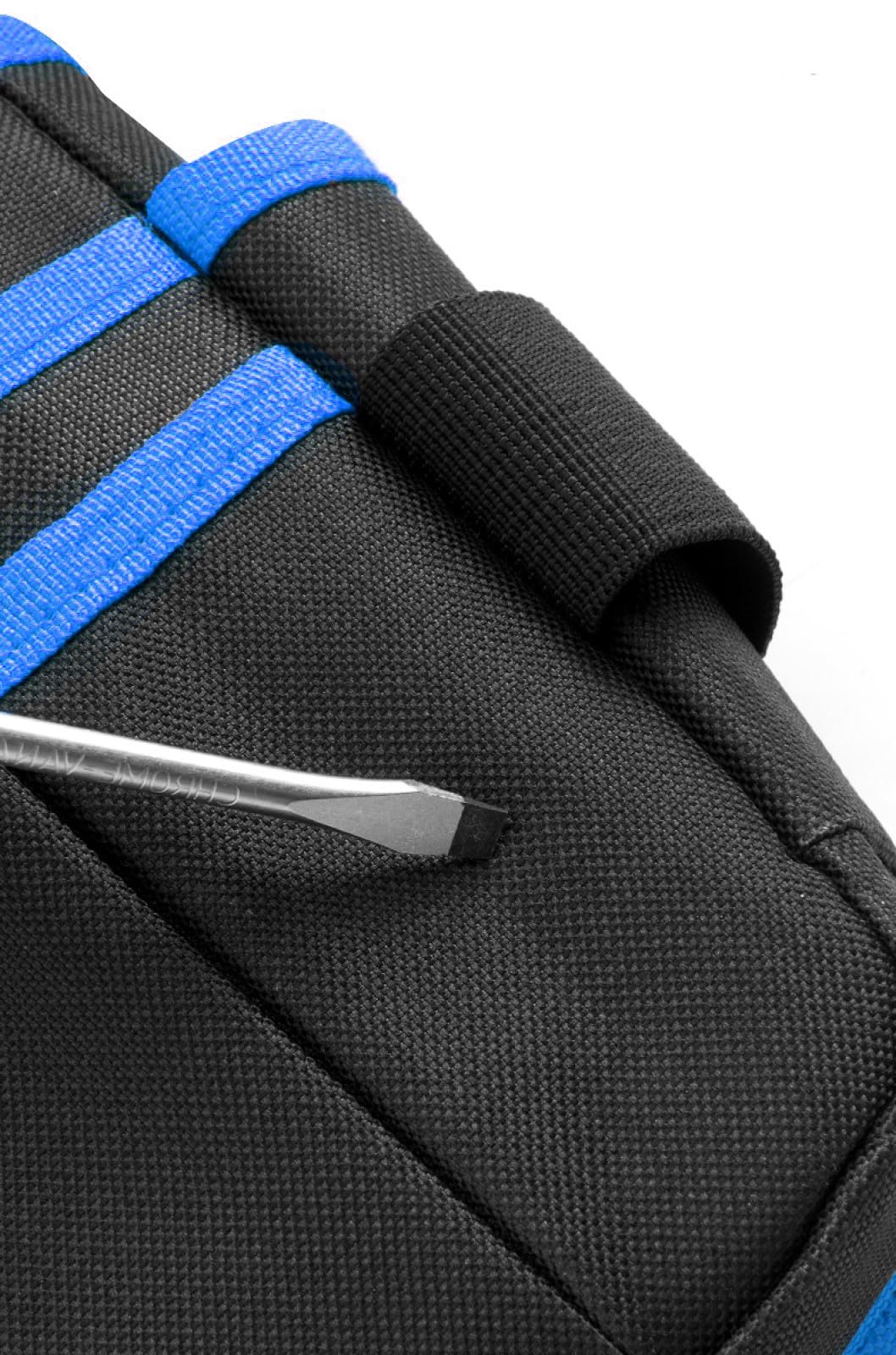 Borsa Porta Attrezzi, Custodia per elettricista, Borsa per elettricisti, Borsa Magazzino Utensili, Cintura Porta Attrezzi Multi Tasche, per Elettricista,Carpentiere(Blu 26.5 * 13.5 * 5cm)