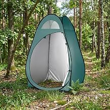 Pop Up Changing Tent, Shower Tents with Interior Pocket, Top Screen Vent, Toilet Tent Pop Up Instant, Camping Essentials, Wind-Resistant Frame, Easy to Carry, Privacy Tents for Portable Toilet, Green