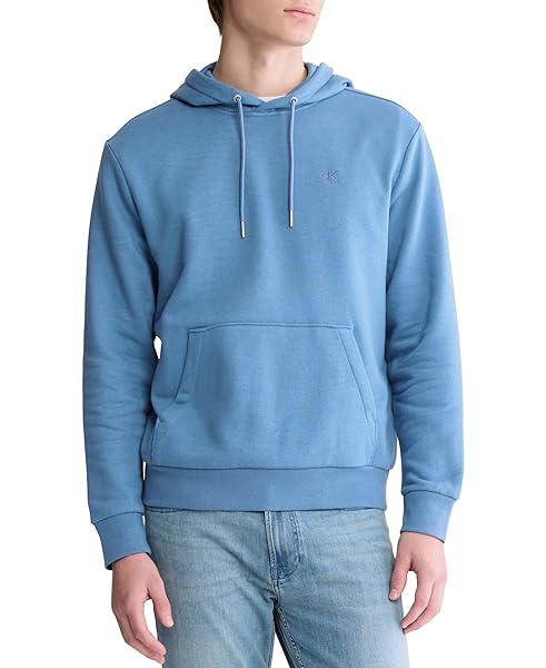 Calvin Klein Men's Monogram Logo Fleece Hoodie
