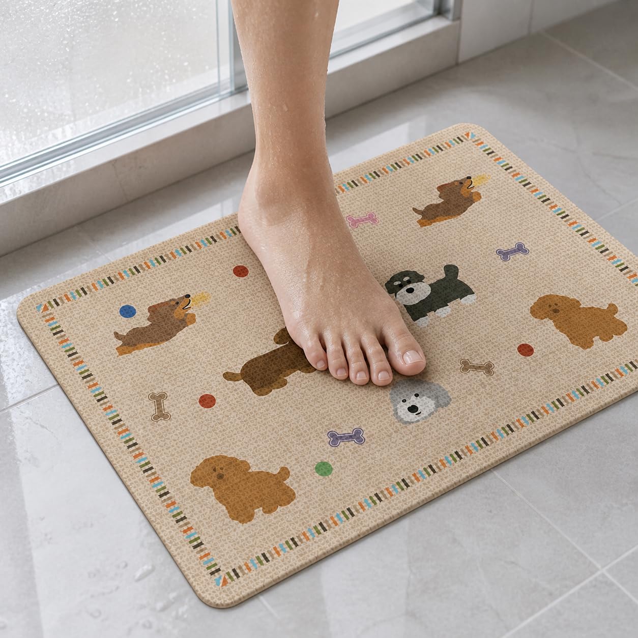 Tapis Bain Séchage Antidérapant, 60 * 90cm