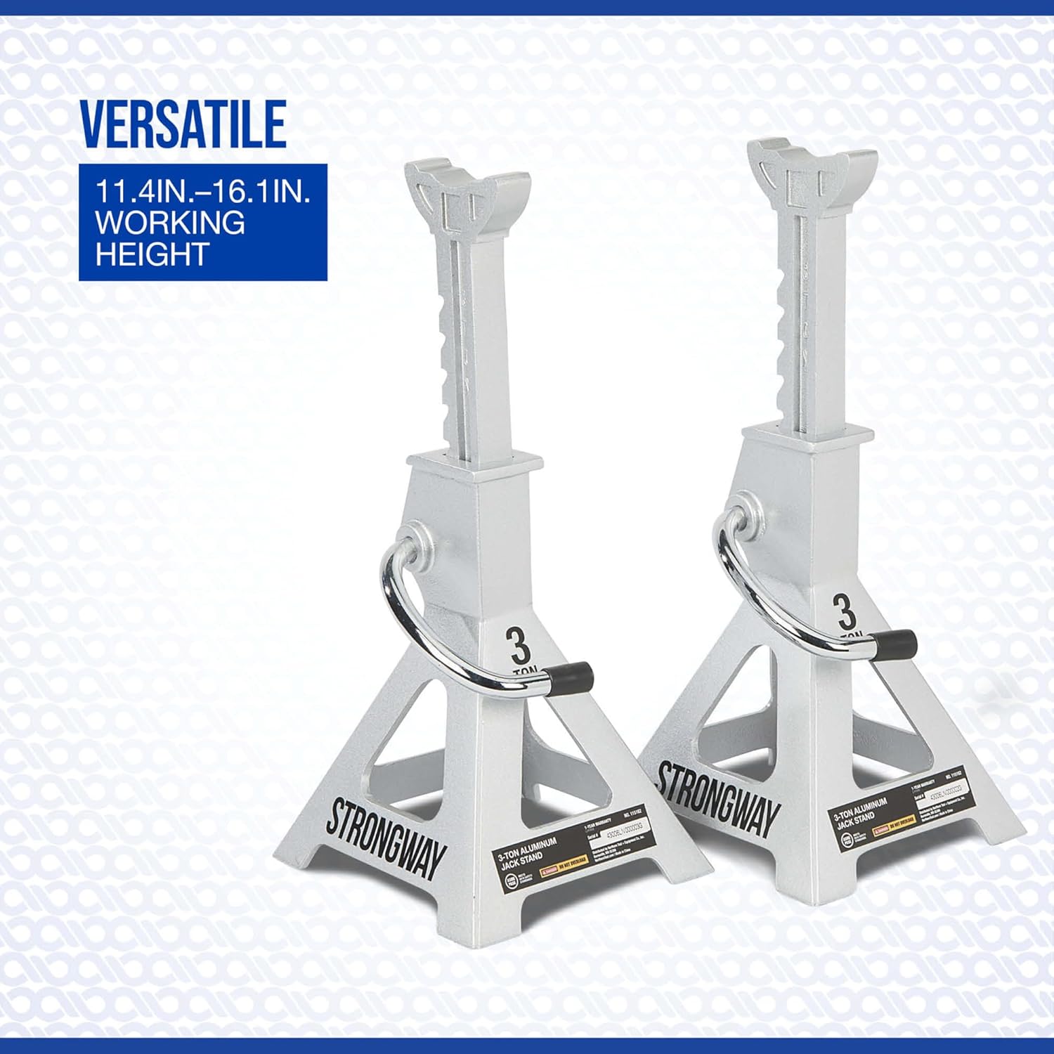Strongway Aluminum Jack Stands, 3000-Lb. Capacity, Pair