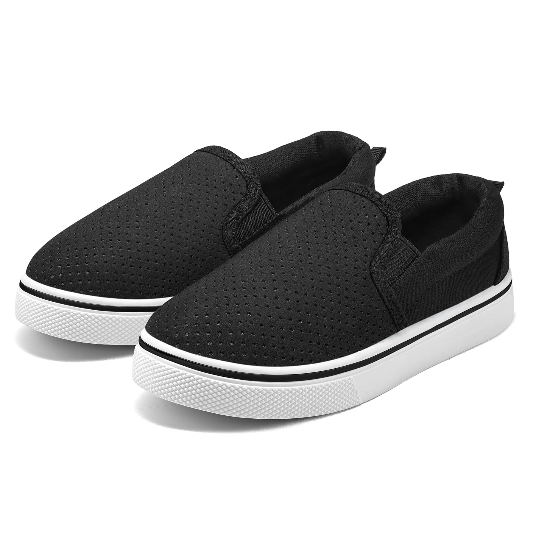 Boys & Girls Slip on Shoes, Toddler Canvas Walking Shoes