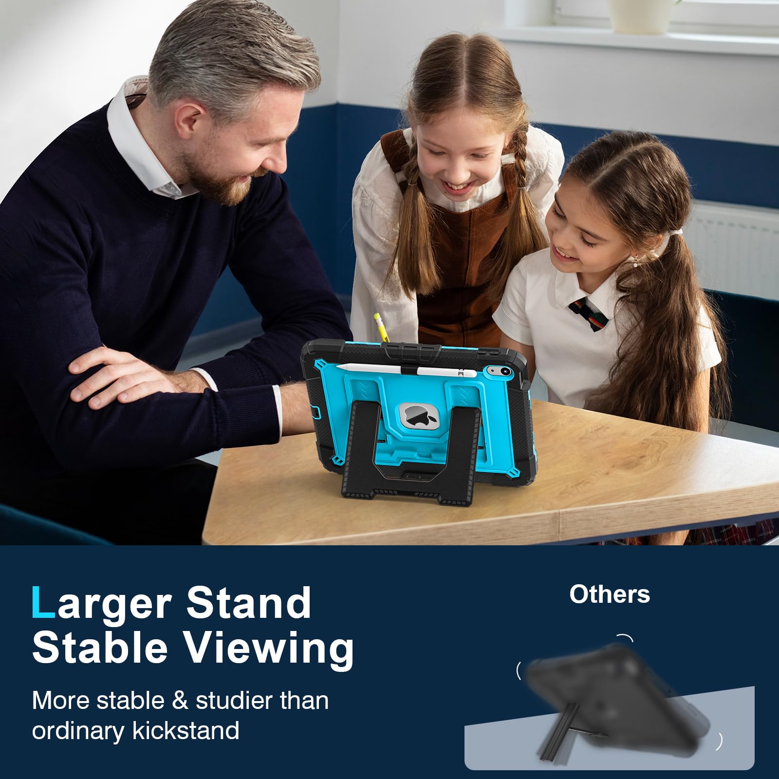 Étui pour enfants Xiaomi Redmi Pad SE 11 (2023) en mousse EVA légère aux chocs et durable, housse de tablette avec poignée et support pour enfants, violet