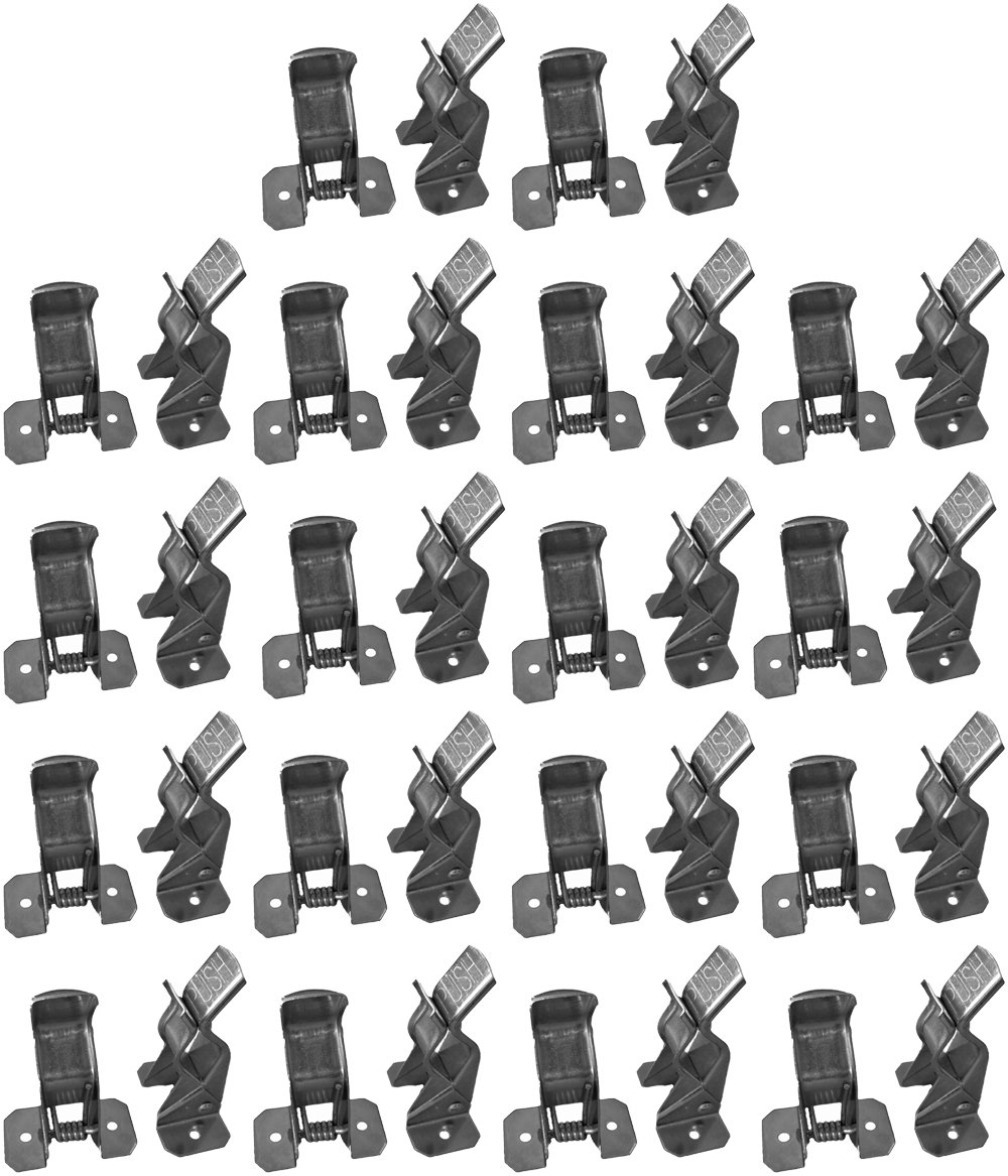 BULLDOG (36 Pieces Spring Grip Organizer for Brooms, Mops, Rakes Etc