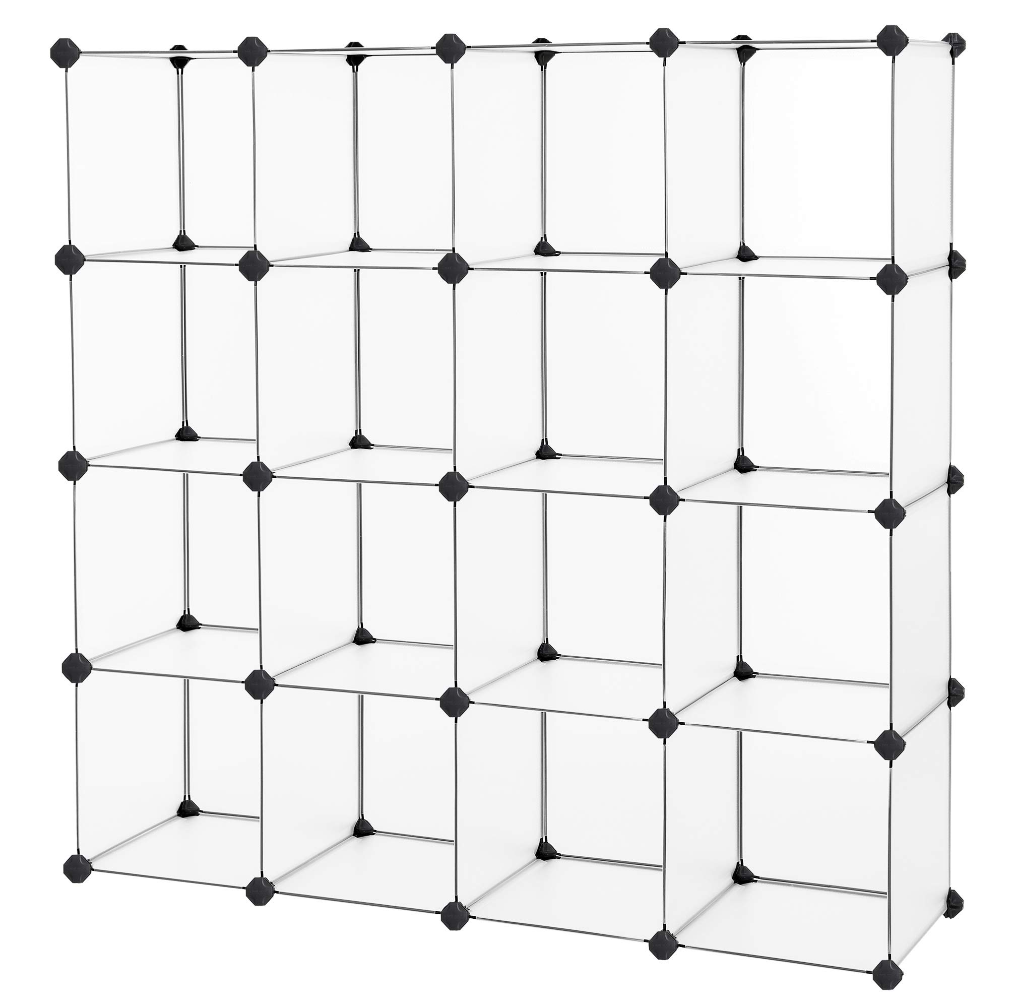 SONGMICS Cube Storage, Plastic Cube Organizer Units, DIY Modular Closet