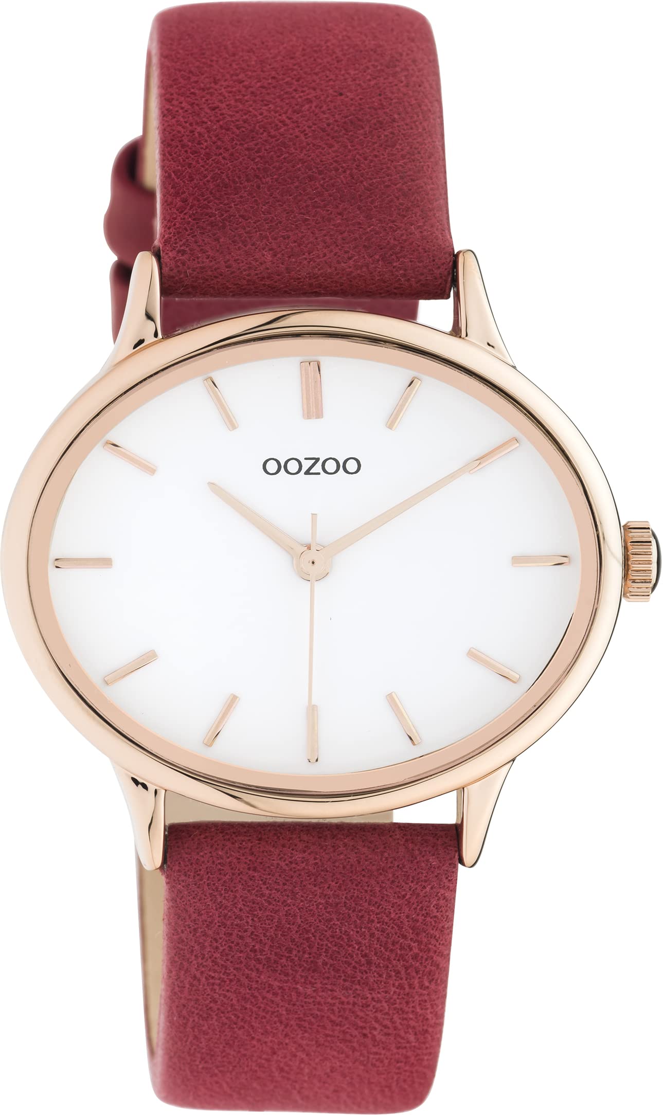 OOZOO Timepieces C10942 - Orologio da polso da donna con cinturino in pelle da 18 mm, di alta qualità per donne, elegante orologio analogico da donna rotondo