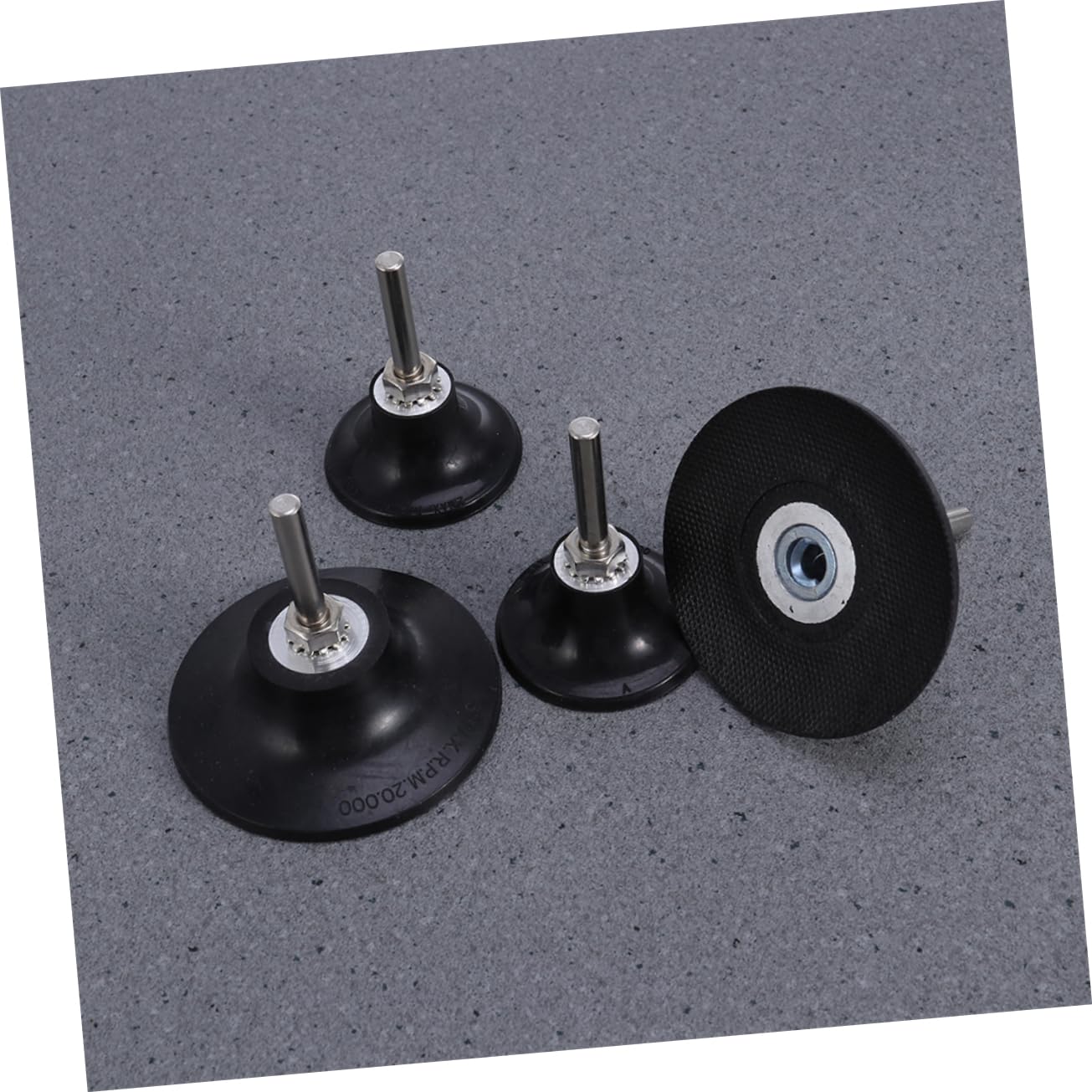 KICHOUSE 4pcs Sanding Disc Holder Compatible Drills and Grinders Lightweight and Compact Sanding Disc Attachment for Efficient Polishing and Surface Preparation