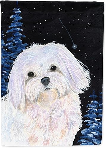 Caroline's Treasures SS8460GF Bandera de Malta de noche estrellada, tamaño de jardĂn, multicolor Caroline's Treasures SS8460GF Bandera de Malta de noche estrellada, tamaño de jardĂn, multicolor