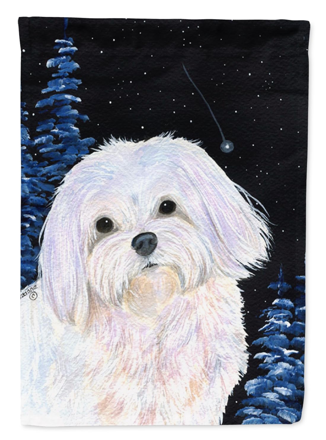 Drapeau Starry Night Maltese Flag résistant aux UV pour jardin extérieur