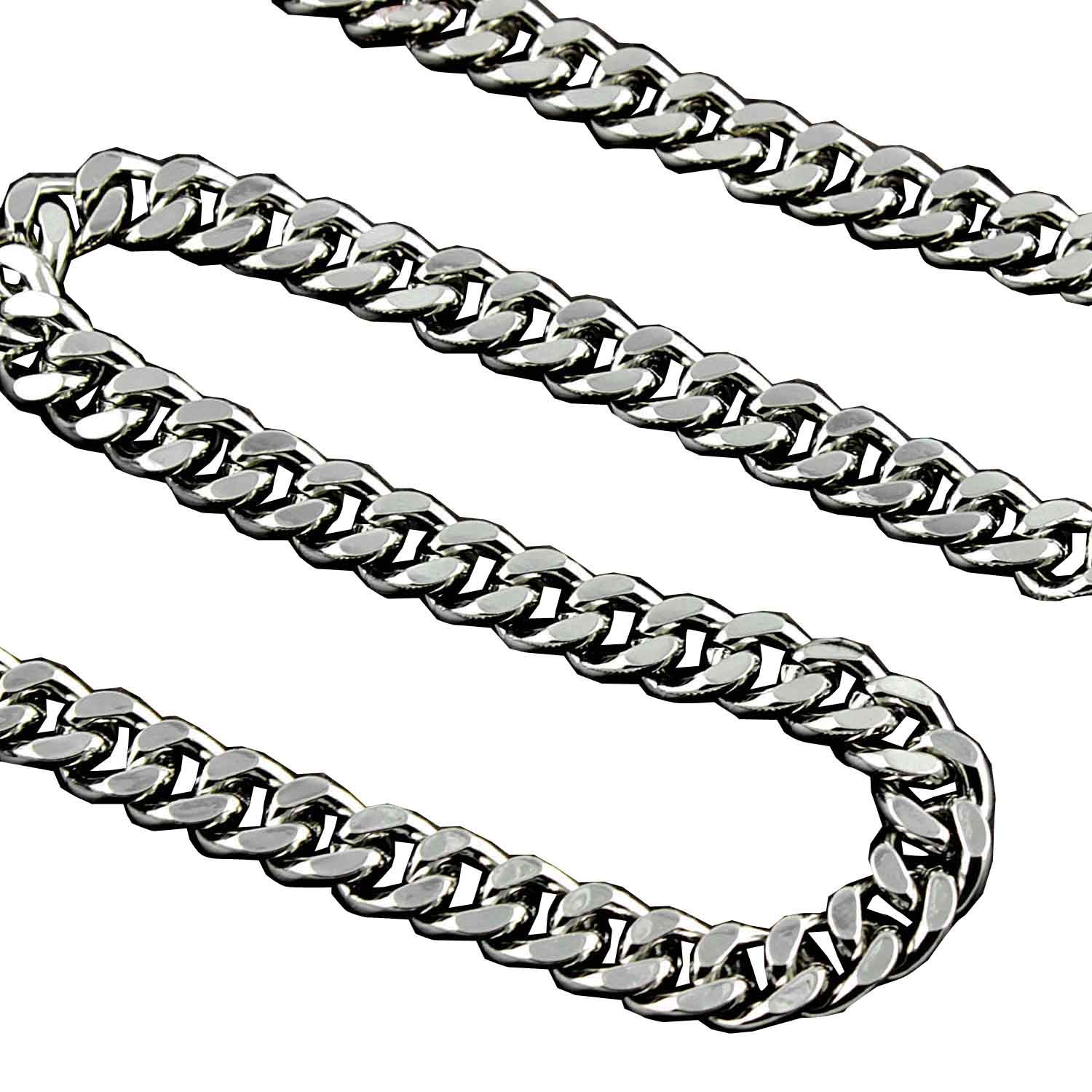 punkman2000 Heavy Metal Biker Punk Wallet Chain Long Pants Key Chain for Men Silver Tone (40cm)
