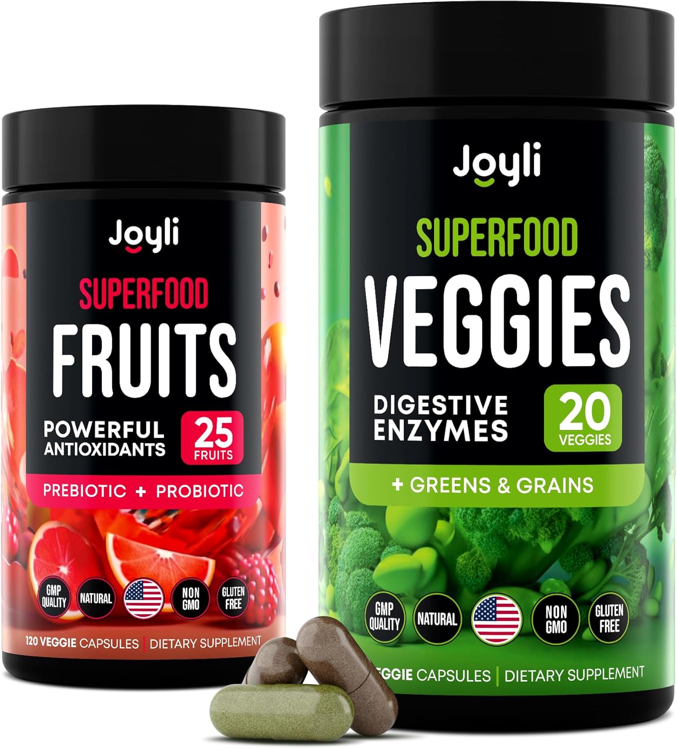Fruits and Veggies Supplement Organic Vegan Greens and