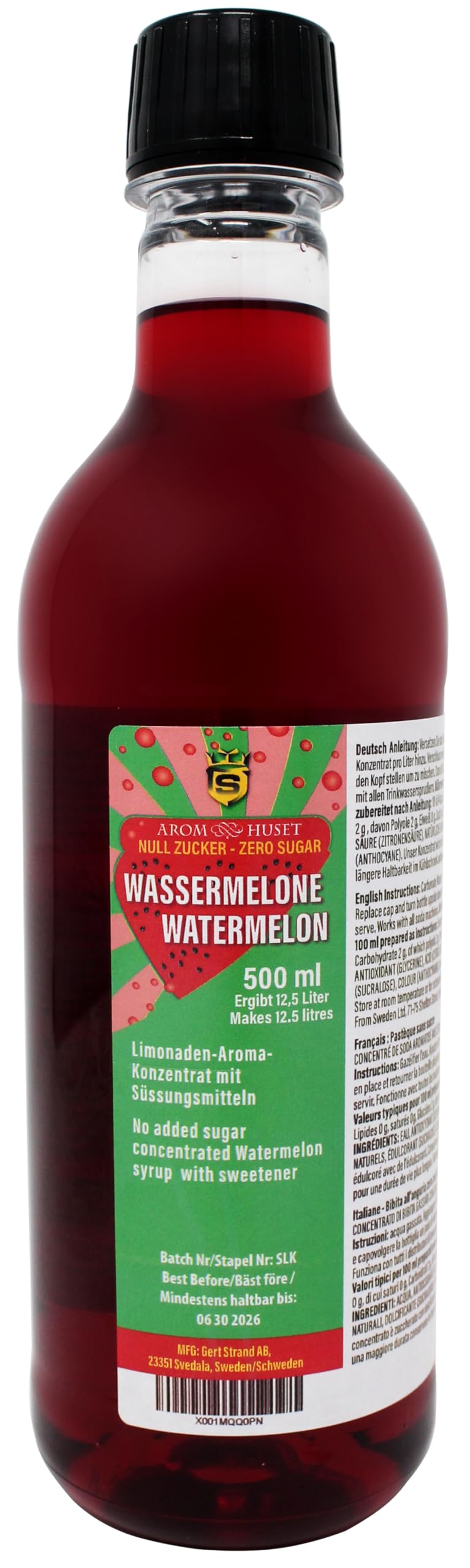 Zero Wassermelone-Getränkesirup