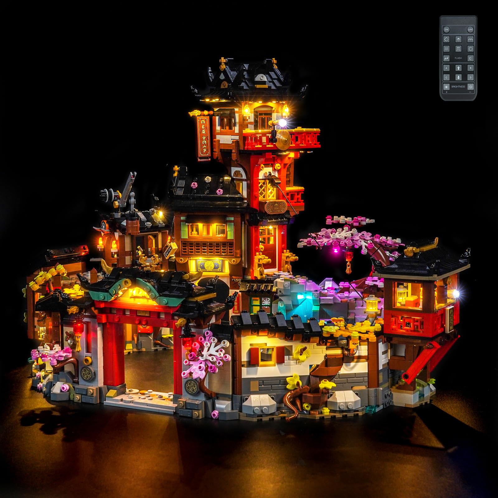 Remote Control Led Light Set Compatible with Lego The Old Town 15th Anniversary 71861 (No Model), Decoration Lighting Set Compatible with Lego 71861 The Old Town 15th Anniversary Creative Toys โ image 1