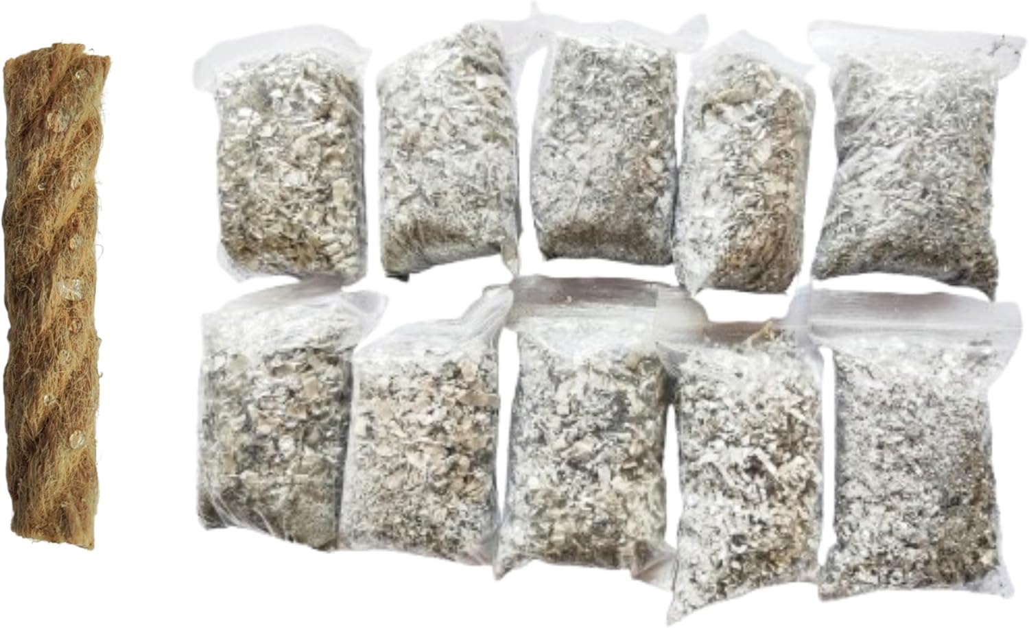 eGreen 30 Bags Magnesium Shavings + 20 Thin Wax Ropes (4" Long, 240 Min Burn Time) – Fire Starter Kit for Camping, Hiking, Survival