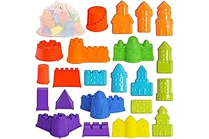 AMOR PRESENT 22PCS Sand Molds Beach Toys - Bag O' Beach Bones Sand Molds