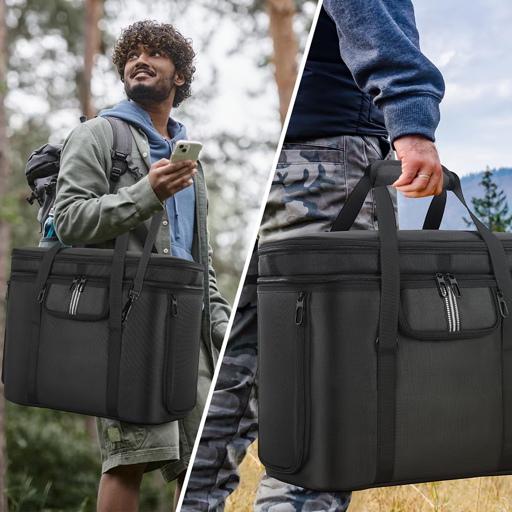 Tragetasche Tragbare Kraftwerkstasche wasserdichte Reisetragetasche Anti-Drop-Reiseaufbewahrungstasche mit Schultergurt und Griff für Ecoflow Delta 3 Plus/Solargenerator Delta 2