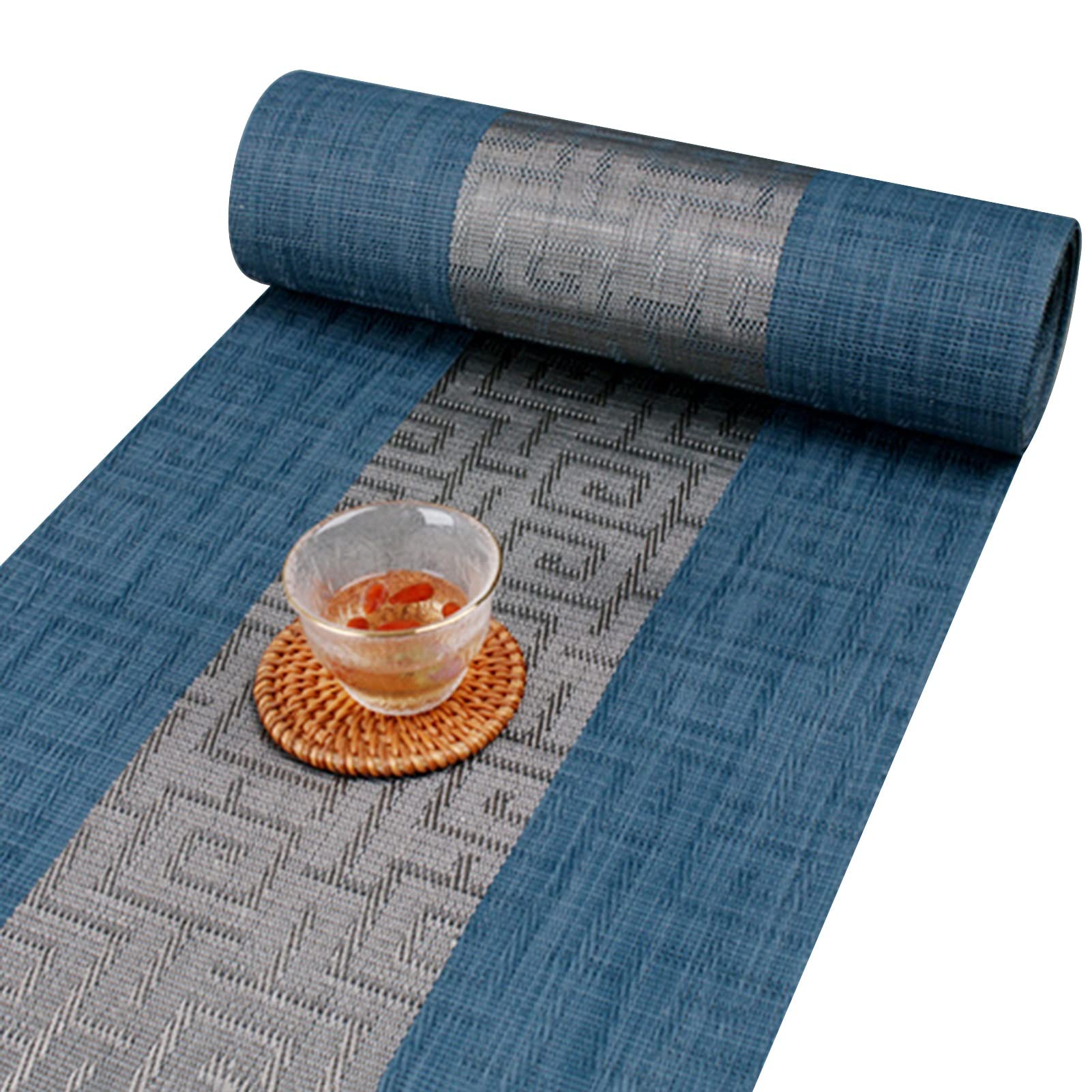 INKCOR 100% Waterproof PVC Table Runner, Extra Long 450cm 300cm 240cm 150cm, Wipe Clean Placemats for Western Restaurant/Teahouse (Size : 30x450cm/11.8x177in)