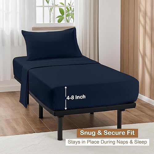 Miniatura 4 de Sábanas para litera de cuna, 33 x 75 pulgadas, sábanas de colchón tamaño cuna, sábana bajera perfecta para cama individual estrecha, cuna, litera de