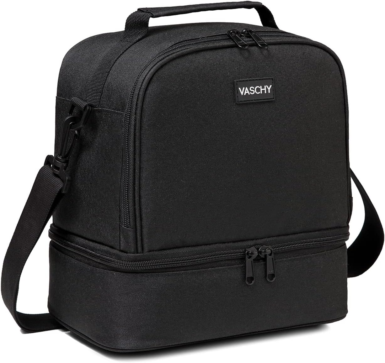 Lunch Bag Insulated, Lunch Box Bag for Men Women for Work Small Cooler for Picnic Black