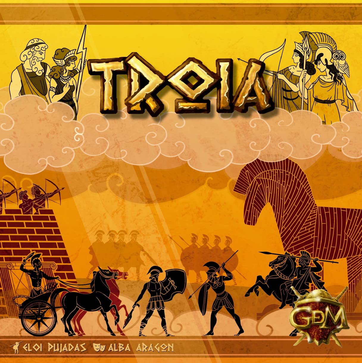 GDM Games- Troia 638097863040 Multi-Coloured Strategy Game