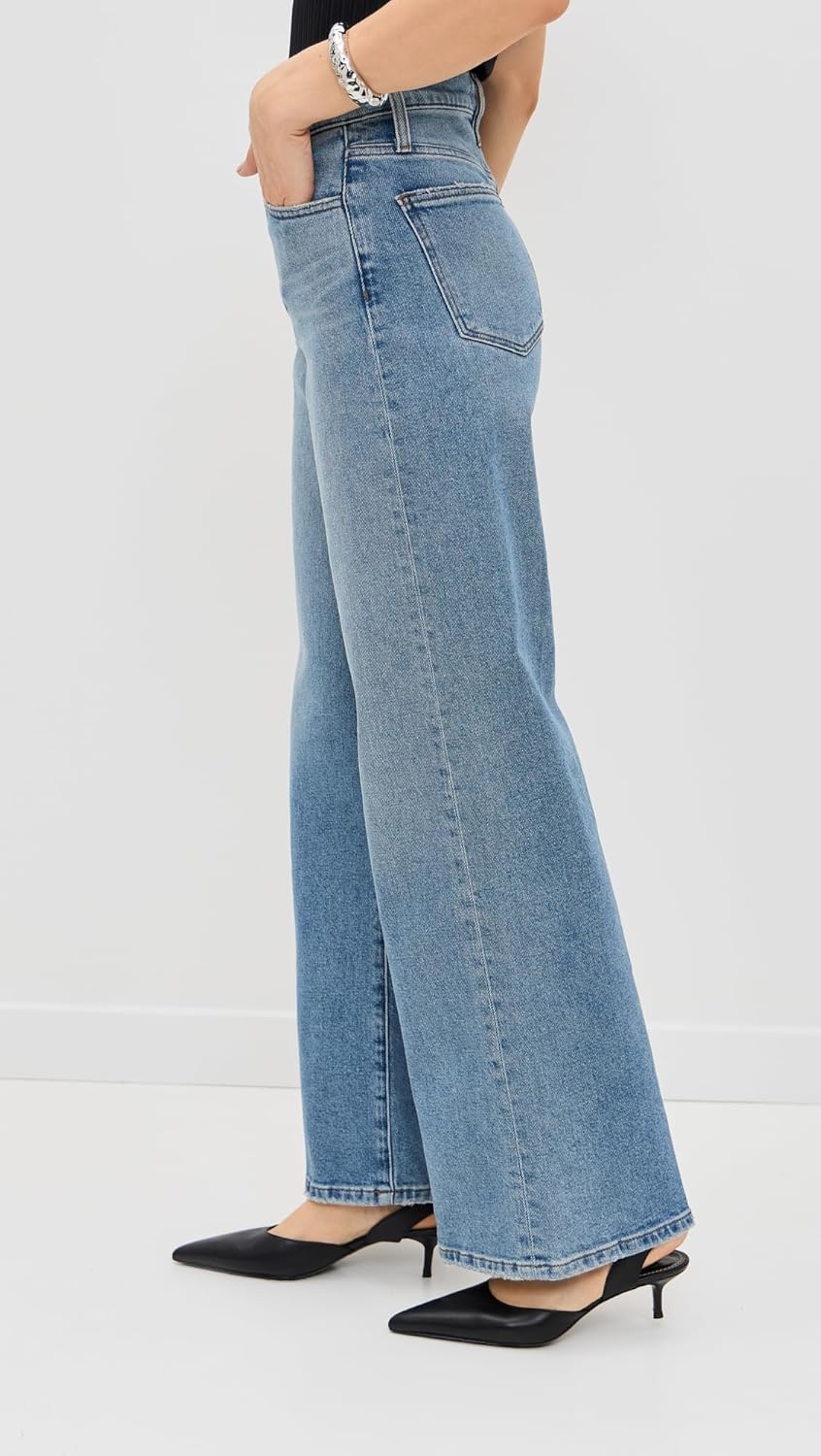 Joe's Jeans Womens The Mia Petite High Rise Wide Leg Jean - Image 3