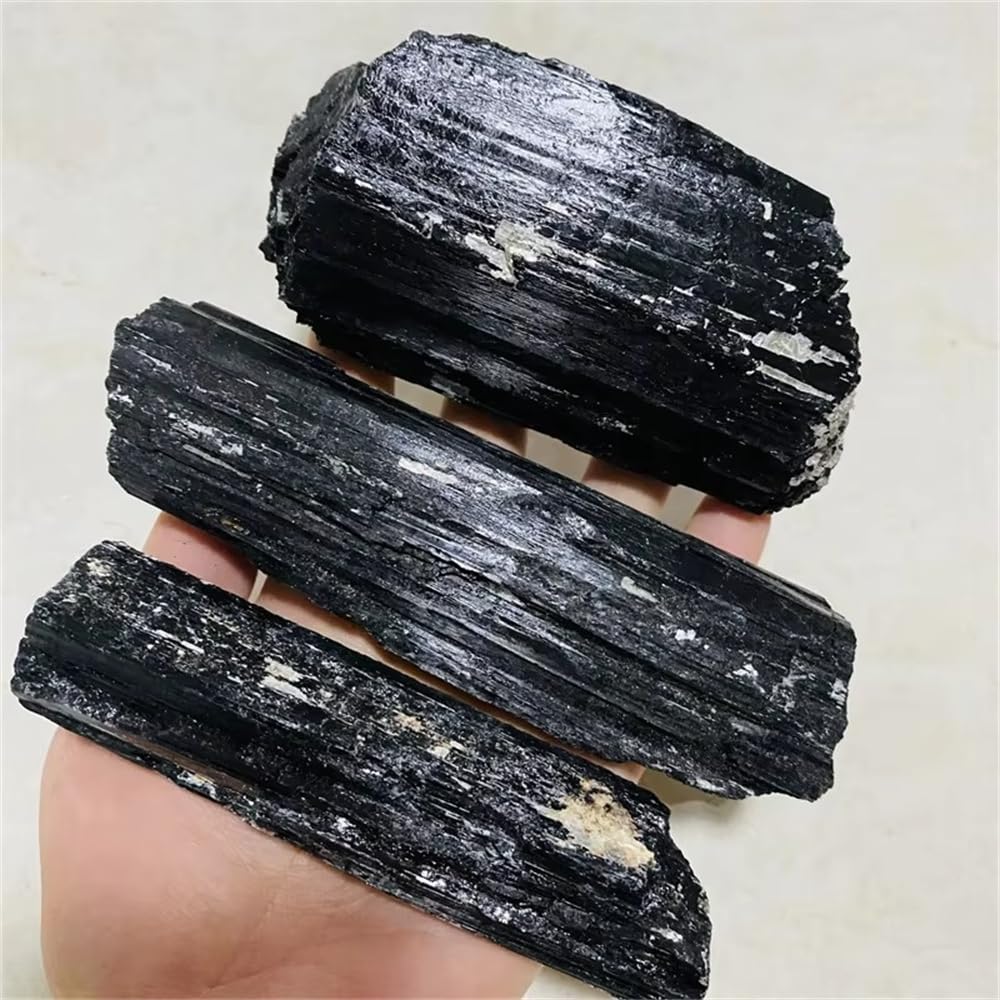 1pc 300-400g Haute Tourmaline Noire Pierre Brute Tourmaline Noire Brute Pour