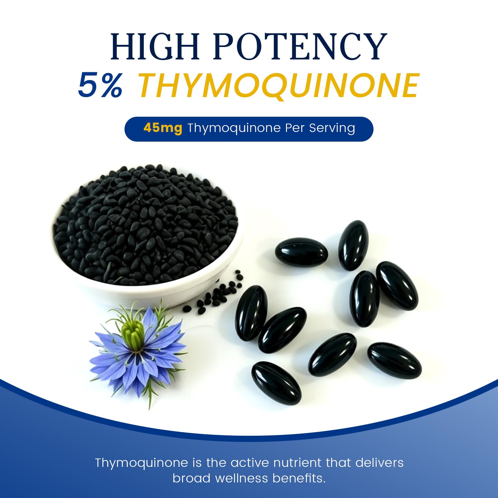 Black Seed Oil - 120 Softgel for Immune Support - 5% Thymoquinone — Amazon image 3