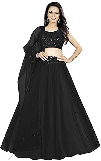 plain black lengha