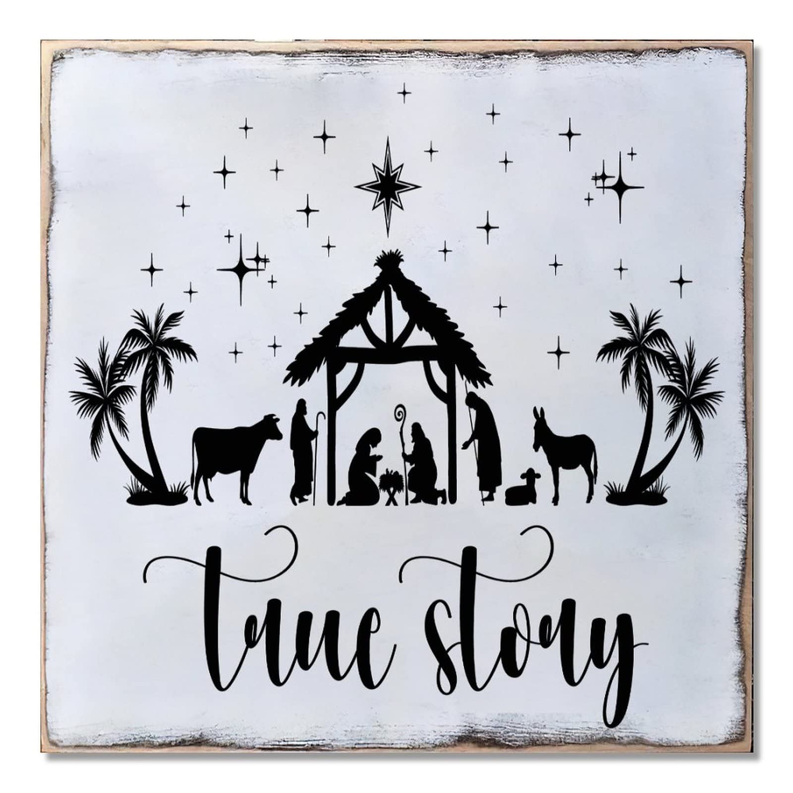 Décoration murale bois rustique True Story pour masquer un mur vide facilement