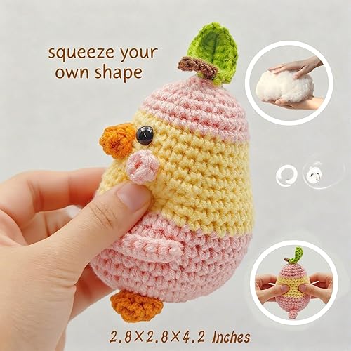 Miniatura 7 de Regalos personalizados para mujeres, hombres, mamá, papá - Tarjetas de regalo en blanco - Pato de peluche de ganchillo hecho a mano de apoyo