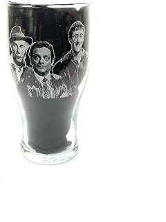 ENGRAVED PORTRAIT DEL BOY, RODNEY, UNCLE ALBERT, GRANDAD, ONLY FOOLS, ETCHED PHOTO glass personalised FREE GIFT FATHERS DAY, whiskey, beer pint, tankard