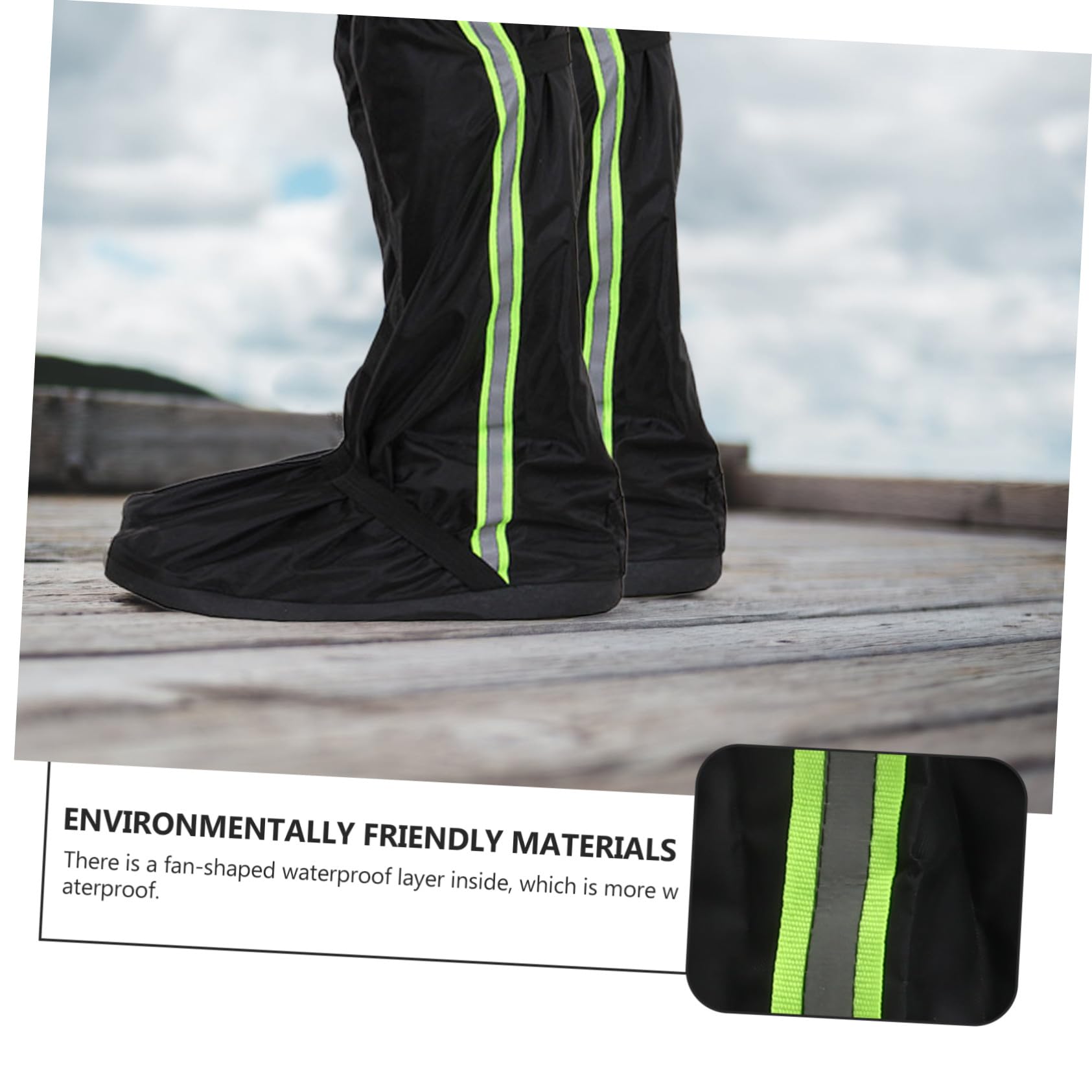 wasserdichte Oxford Schuhüberzieher Gamaschen für Outdoor Wandern Radfahren Verstellbar Reißfest Atmungsaktiv Unisex Beinschutz für Schnee Regen und Sand Leicht Kompakt XXL
