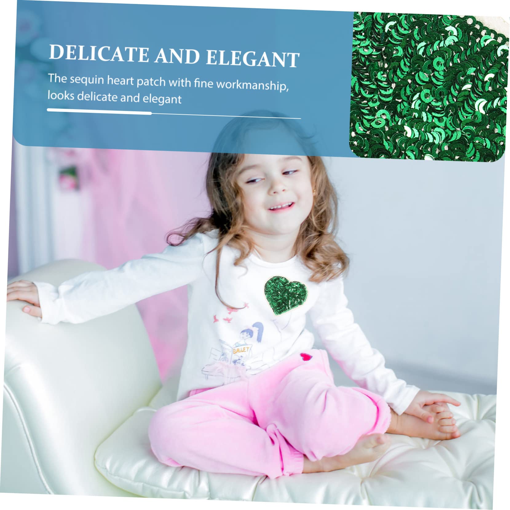 48pezzi Toppe Termoadesive Paillettes Applicazioni Decorative Per Riparazioni e Abbigliamento Per Jeans Magliette e Accessori