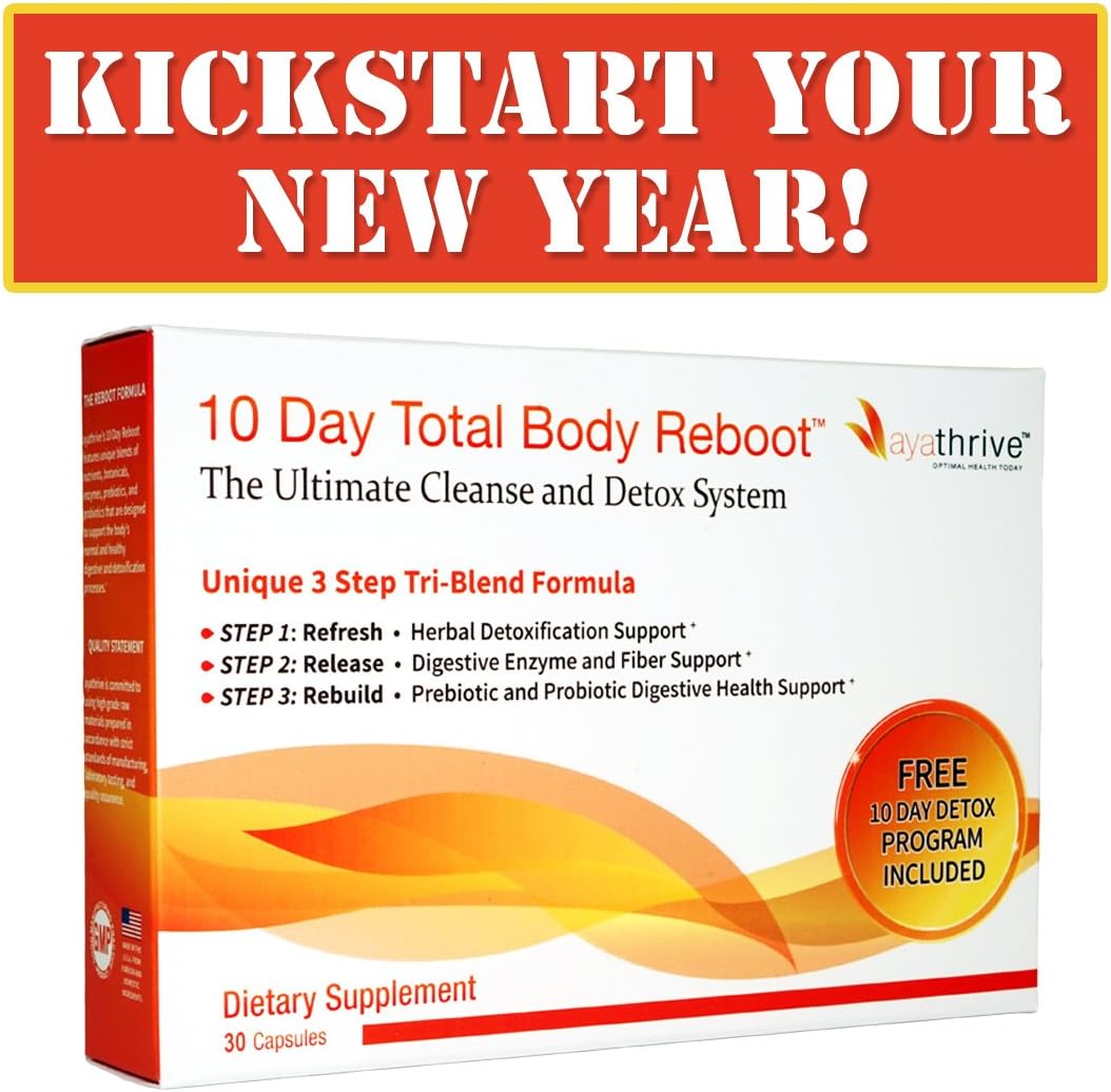 AYATHRIVE: 10 Day Total Body Reboot - The ULTIMATE Cleanse and Detox System!