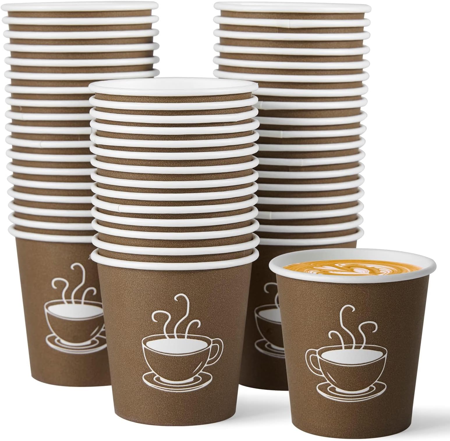 - TV TOPVALUE 600 Pack 4 oz Paper Cups, Small Disposable Coffee Cups, Paper Espresso Cups, Hot/Cold Drinking Cups for Party, Picnic, Travel and Events