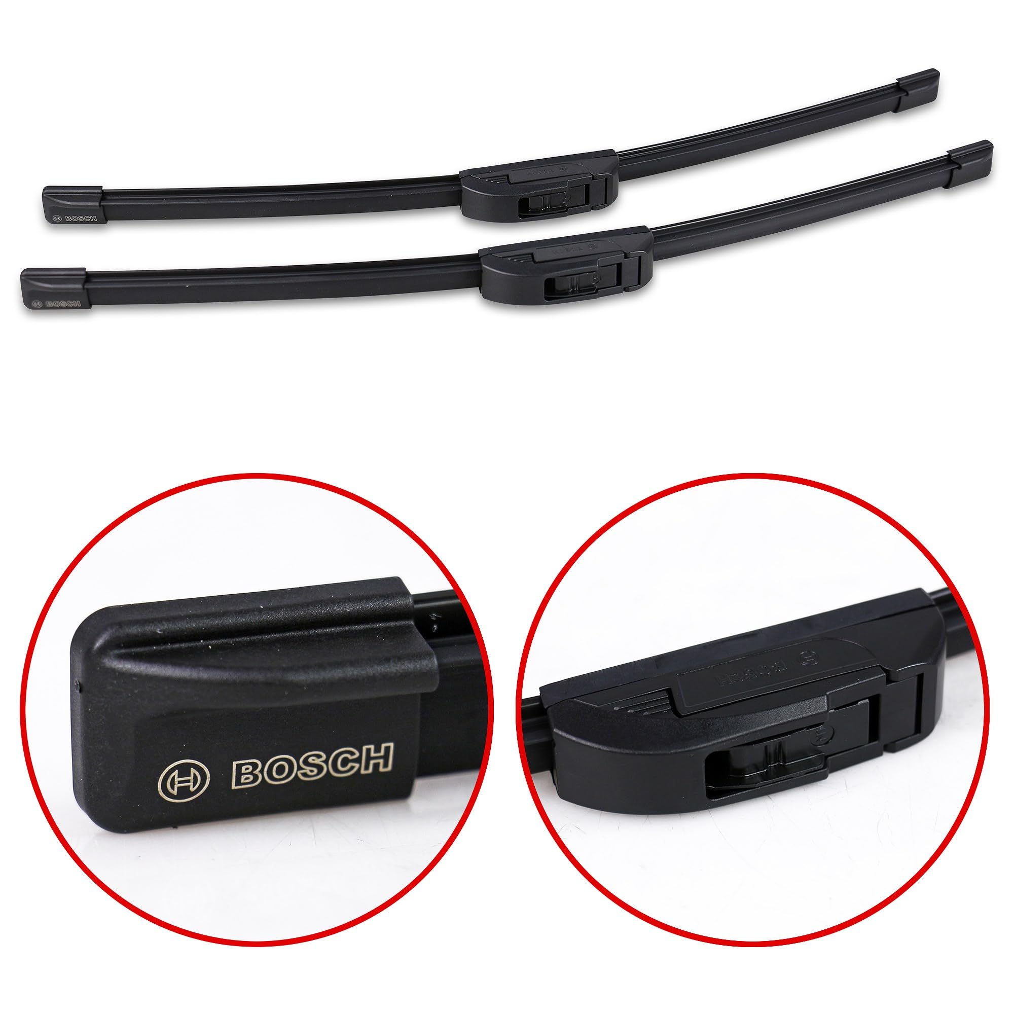 BOSCH Wischer vorne +hinten +Scheibenreiniger 31185693 vorne | Kompatibel mit: CHEVROLET LANOS Stufenheck, GM KOREA LANOS, OPEL CALIBRA A, VECTRA A, VECTRA A CC, VECTRA B CC