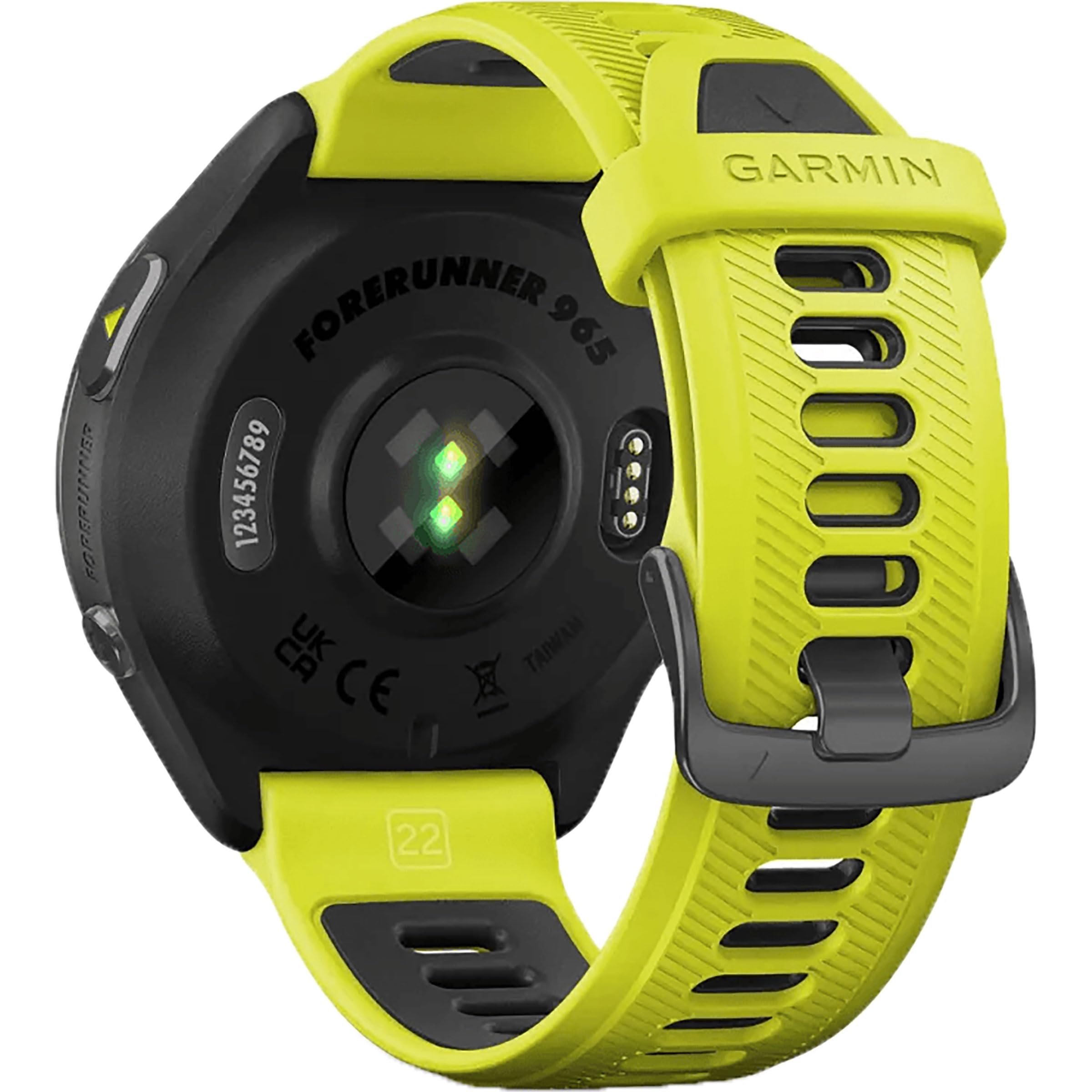 Garmin Forerunner 965 kwarcowy smartwatch dla obu płci, czarny/żółty