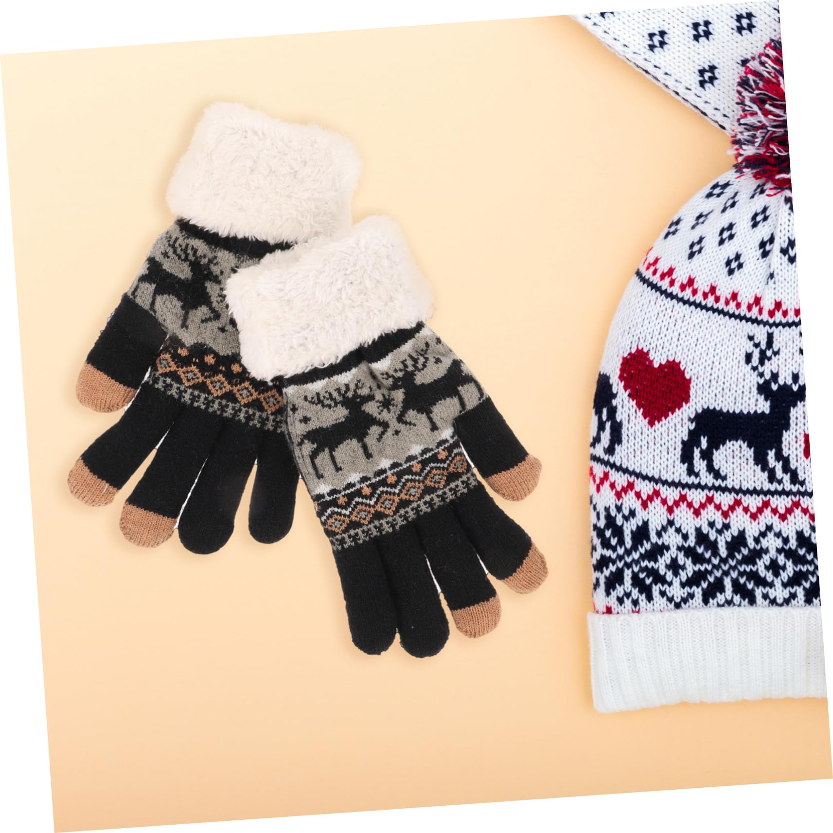 SHERCHPRY 3pares Guantes De Invierno De Gruesa Para Mujer Cálidos y Cómodos Frío Diseño De Dedos y Elástico