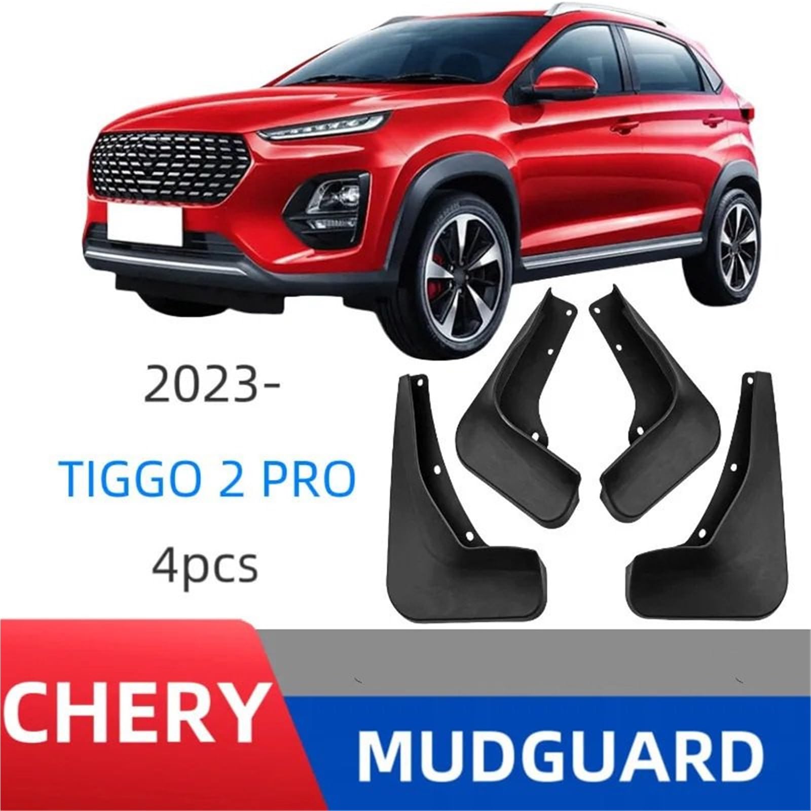 nakładki na błotniki Pasuje do Chery Tiggo 2 Pro 2023 błotniki samochodowe pokrywa przednie i tylne części odporne na zachlapania osłony kół akcesoria