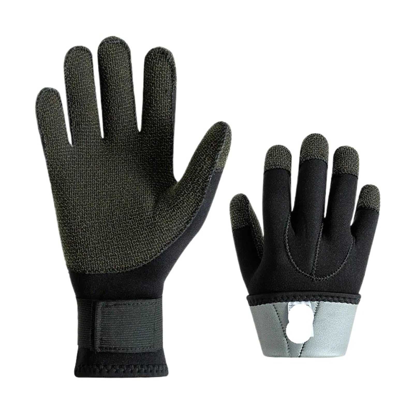 3/5mm Thickened Kevlar Gloves for Diving(3mm,L)