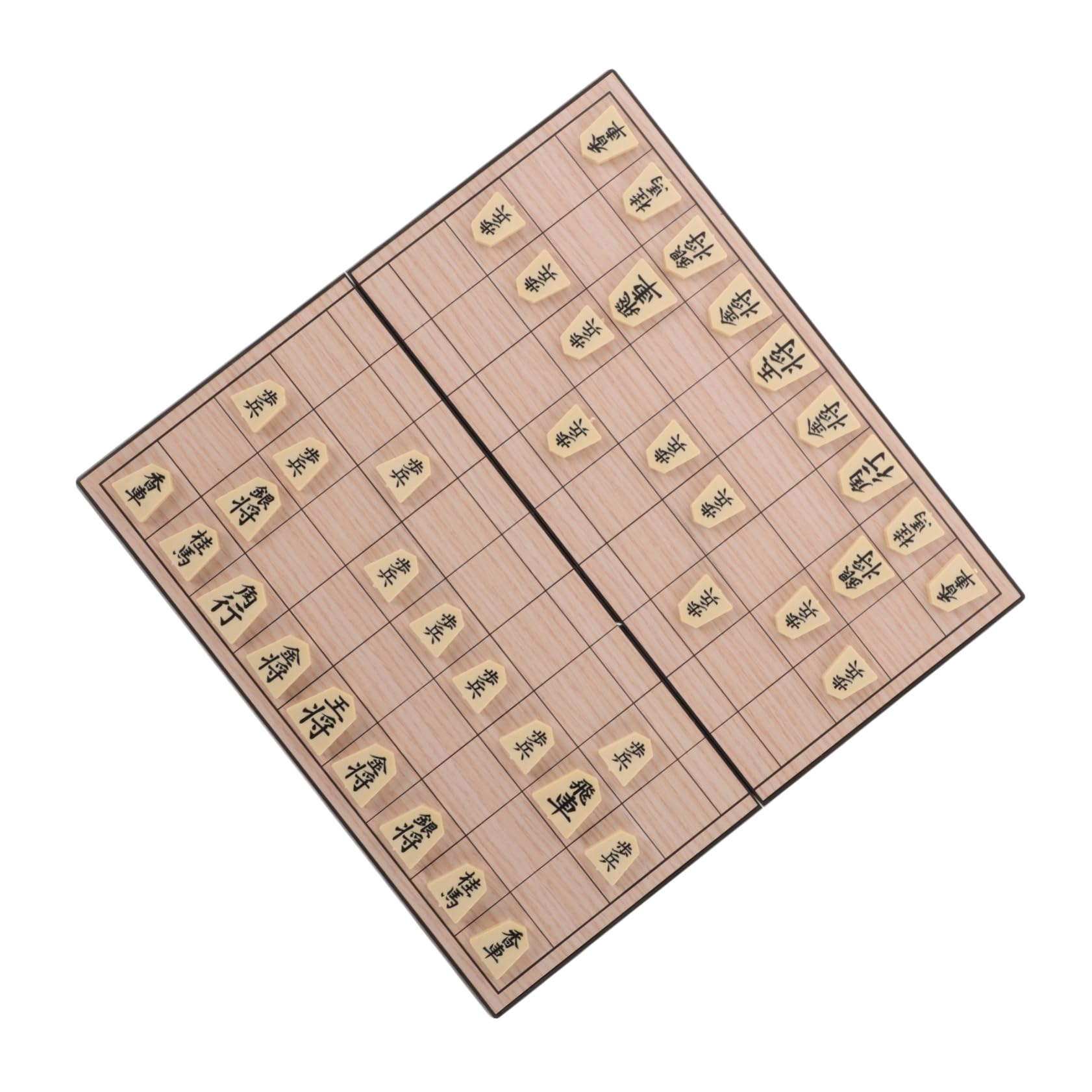 Juego de Ajedrez Japonés Plegable Magnético en PS, Formato Portátil