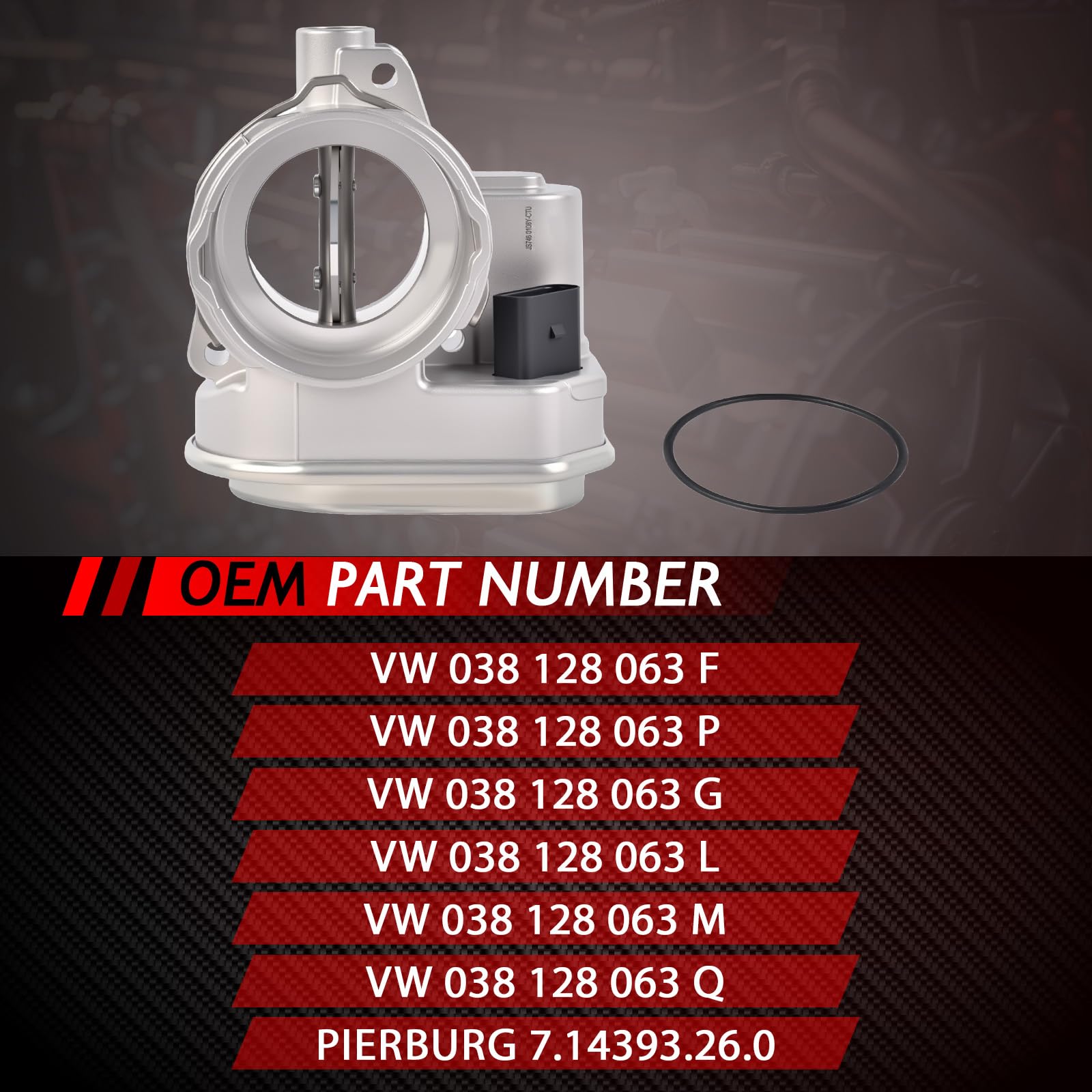 Valvola di controllo dell'acceleratore di ricambio per A3 8L/8P (2001-2010), Golf IV V VI 1.9TDI 2.0TDI, Passat B5.5/B6 (2001-2010), Superb (2008-2010) 2.0TDI. 038128063F 038128063P 038128063G
